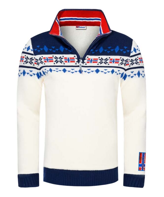 Nebulus Norweger Strickpulli mit Teddyfell STEEN Herren