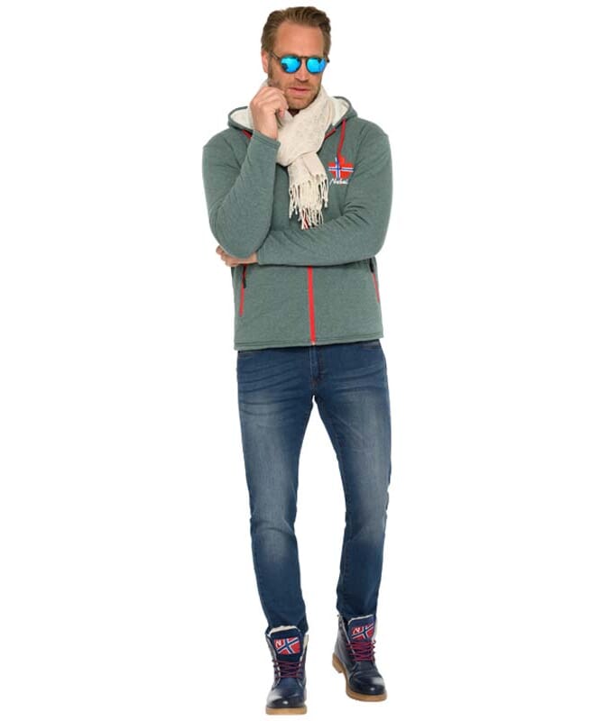 Nebulus Fleecejacke mit Teddyfell BRITANNIA Herren Meist gekauft
