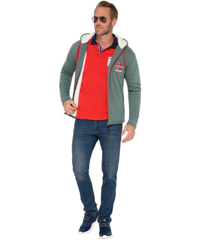 Nebulus Fleecejacke mit Teddyfell BRITANNIA Herren Meist gekauft