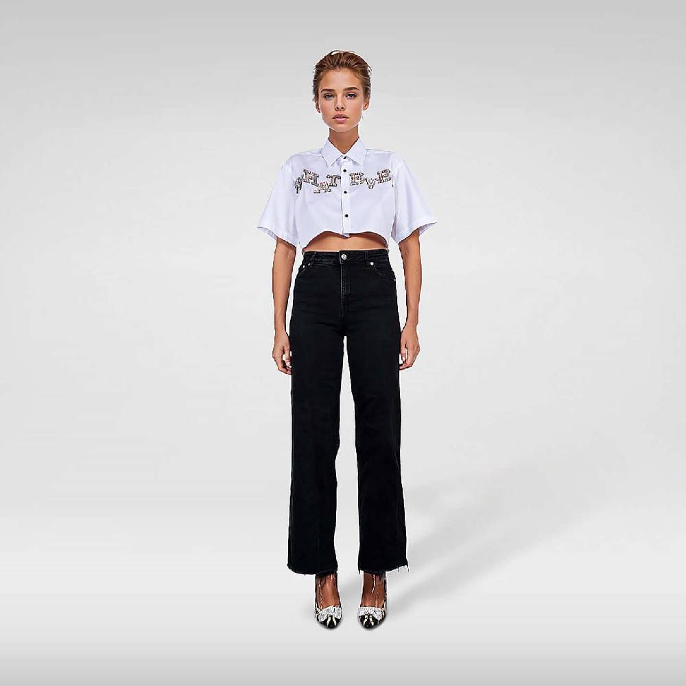 NIL+MON Crop Shirt "Whatever"