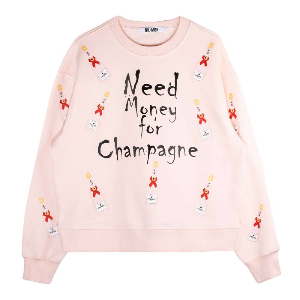 NIL+MON Sweatshirt "Champagne Girl" Meist gekauft