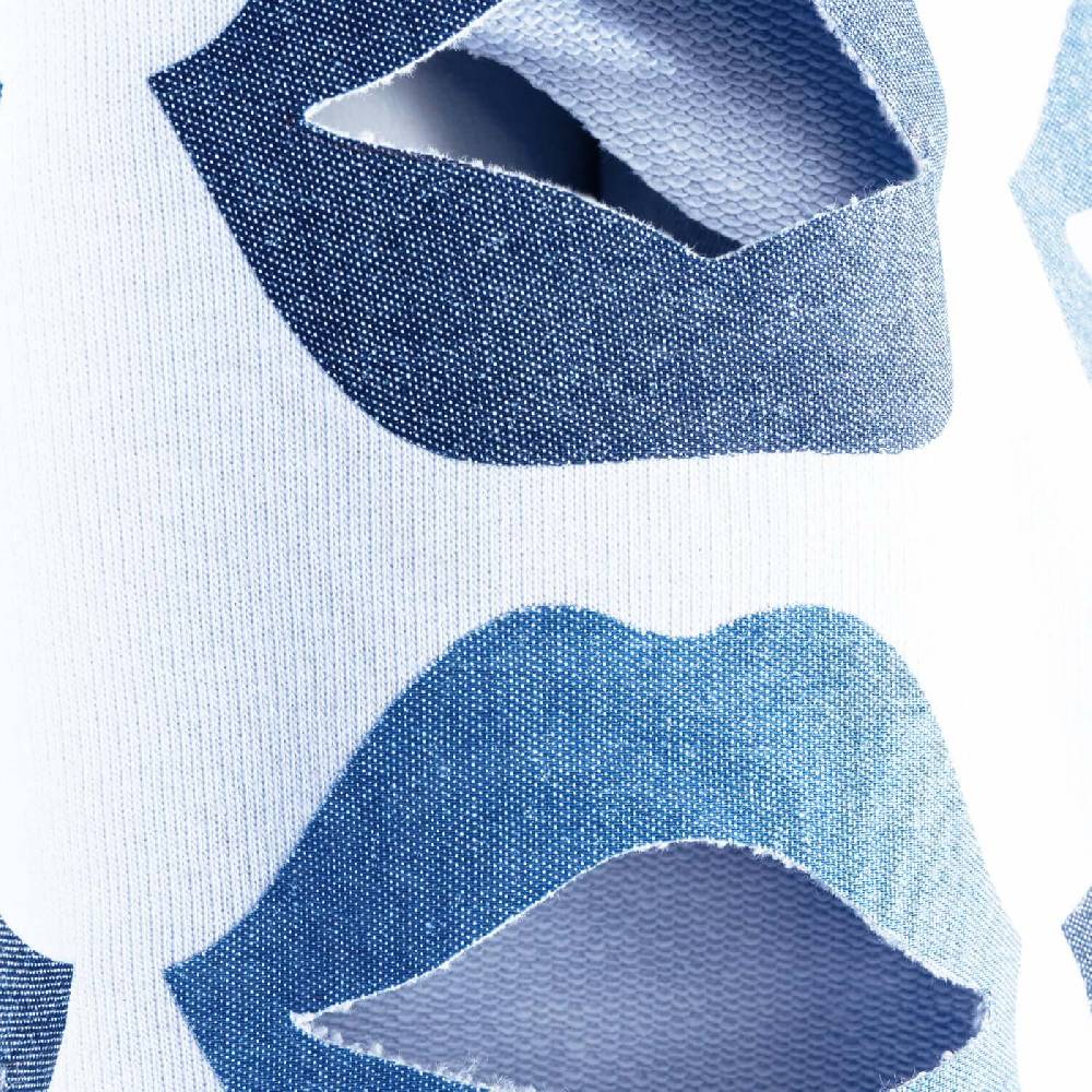 NIL+MON Crop Sweatshirt "Denim Lips" Schlussverkauf