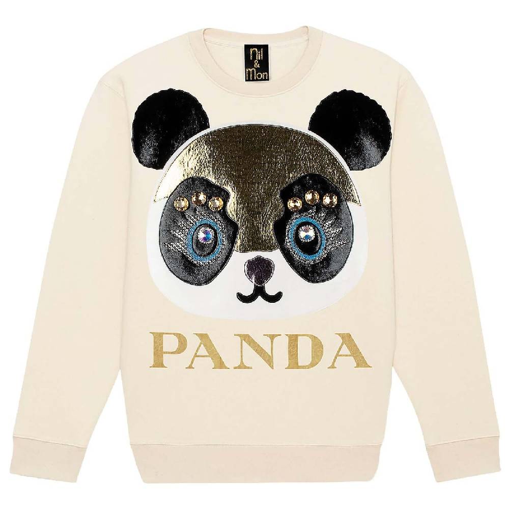 NIL+MON Sweatshirt "Panda" Fabrikverkauf