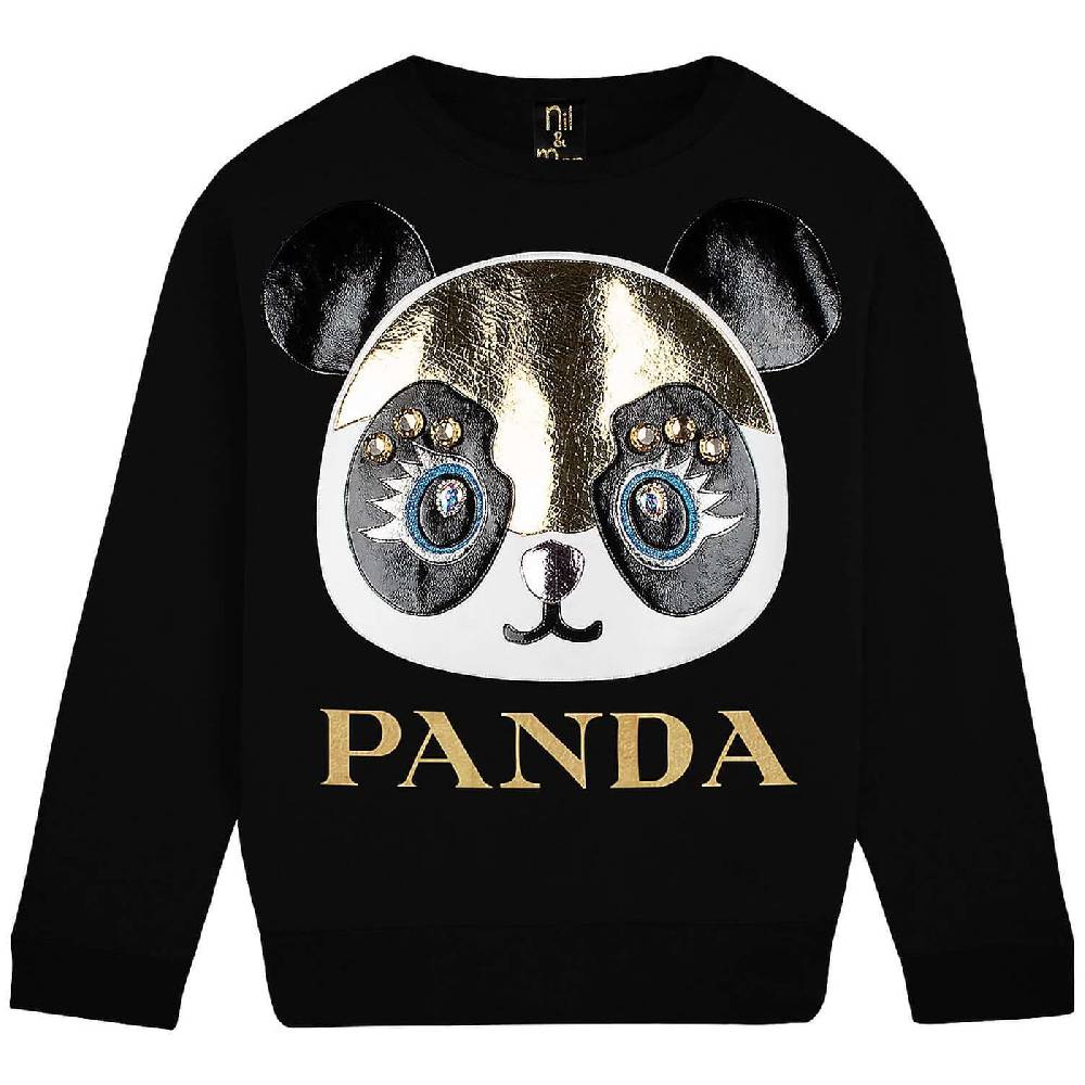 NIL+MON Sweatshirt "Panda" Fabrikverkauf