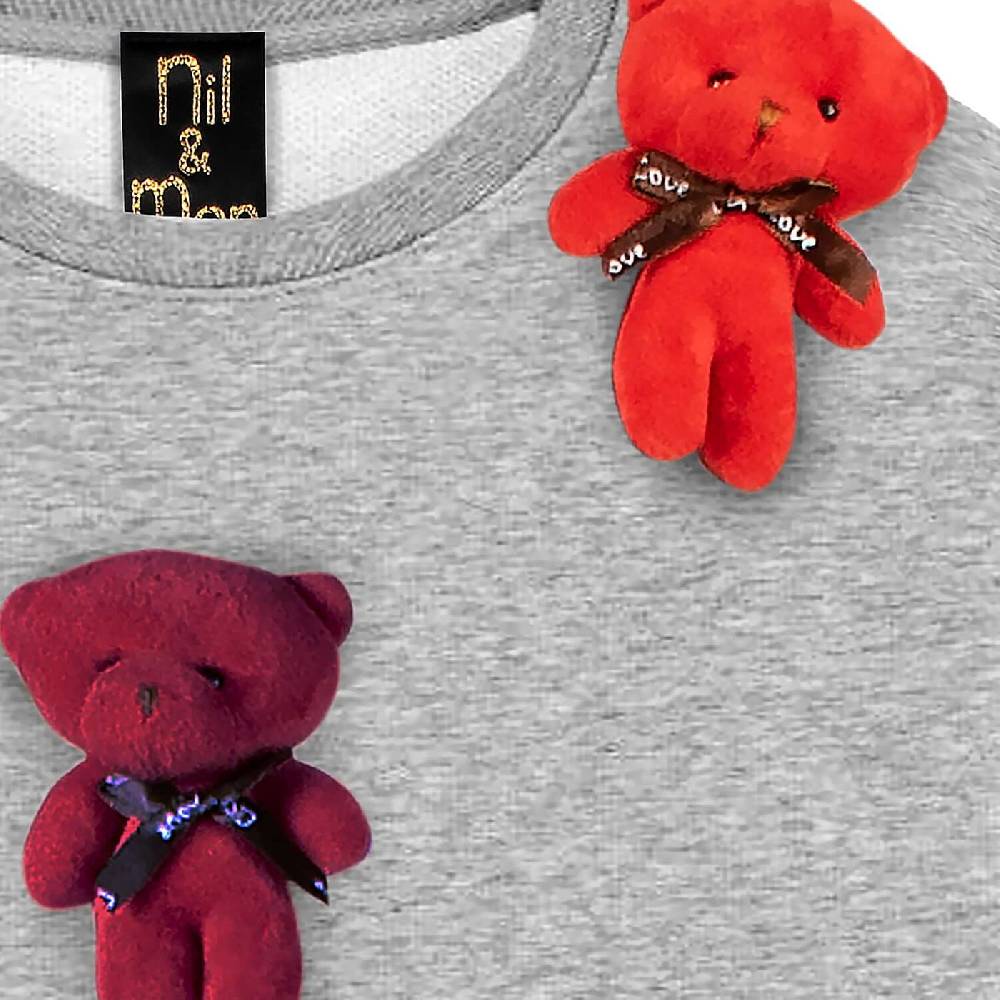 NIL+MON Sweatshirt "Beary Babies" Fabrikverkauf