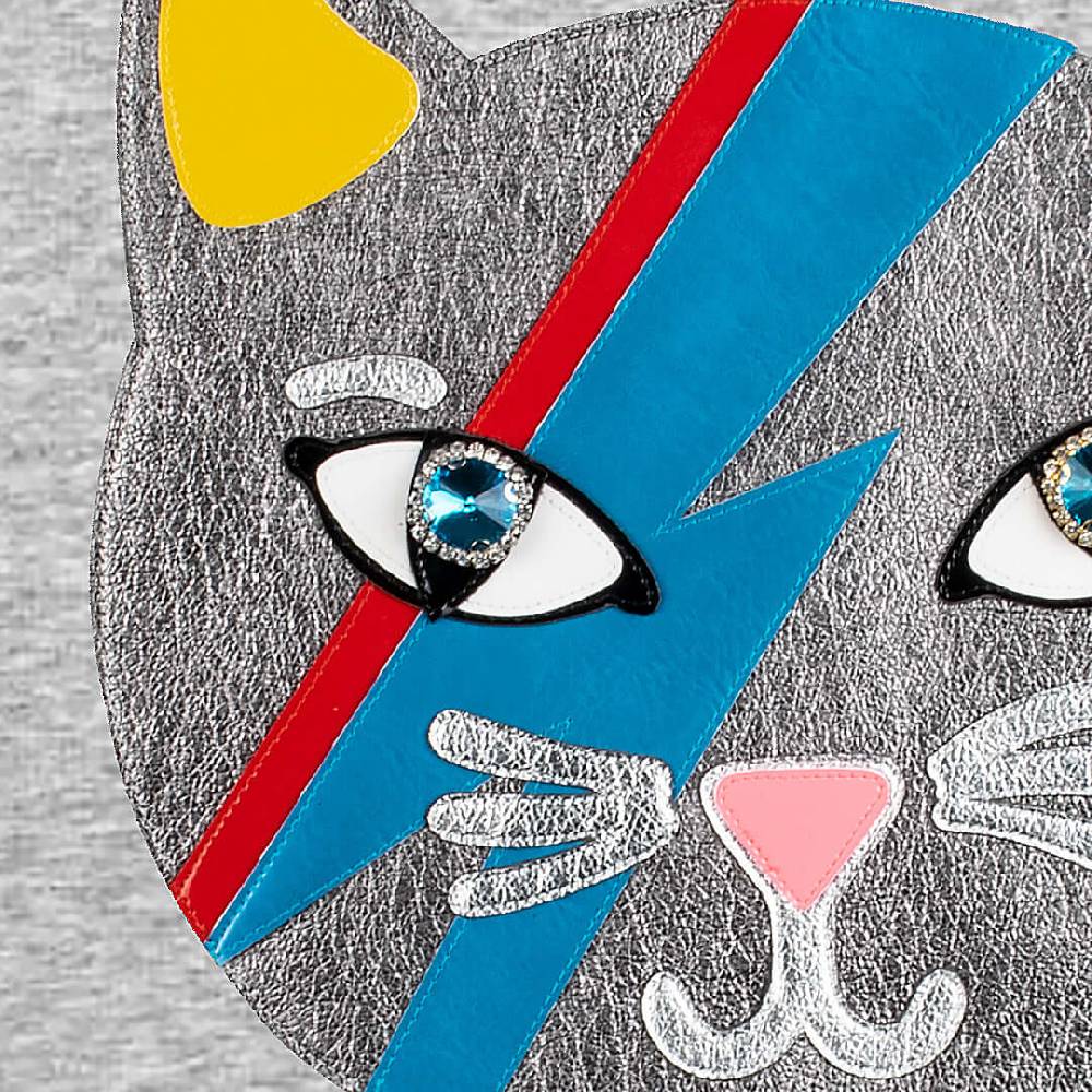 NIL+MON Sweatshirt "Chic Cat Silver" Meist gekauft