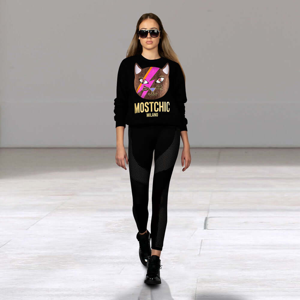 NIL+MON Sweatshirt "Chic Cat Gold"