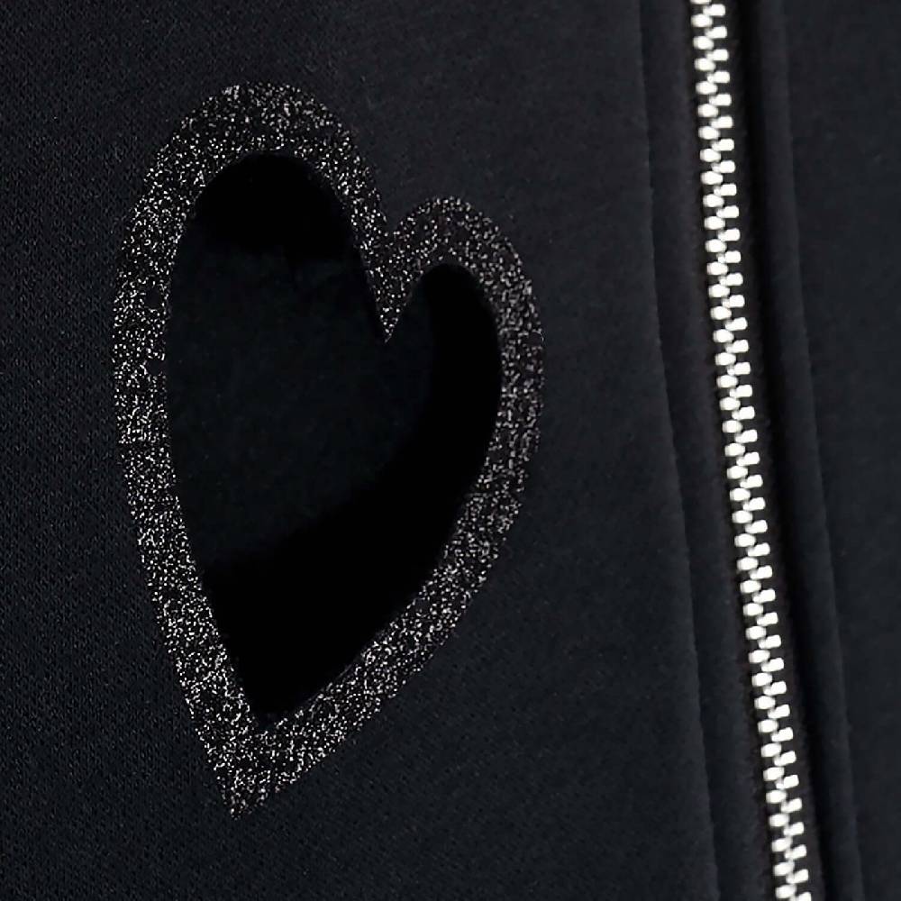NIL+MON Crop Zip Hoodie "Flying Hearts" Verkauf