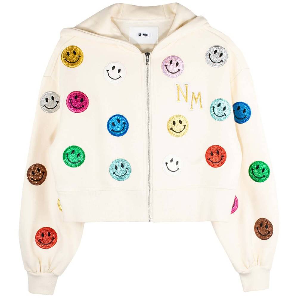 NIL+MON Crop Hoodie "Smiles" Hotsell