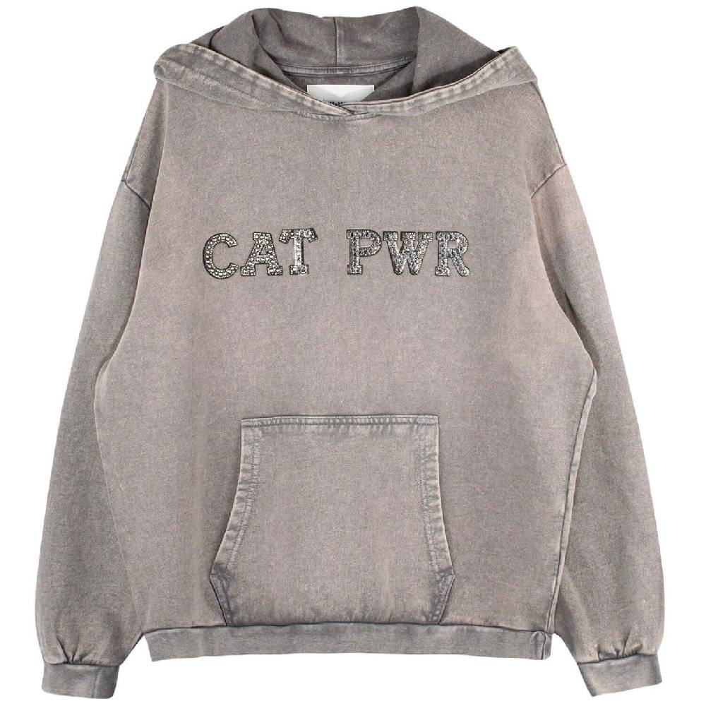 NIL+MON Washed Hoodie "Cat PWR" im Angebot