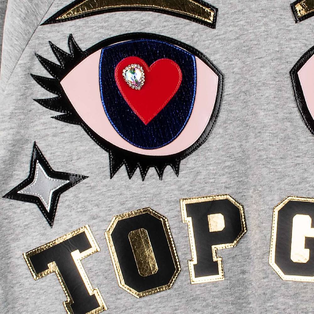 NIL+MON Crop Hoodie "Top GRL" Fabrikverkauf