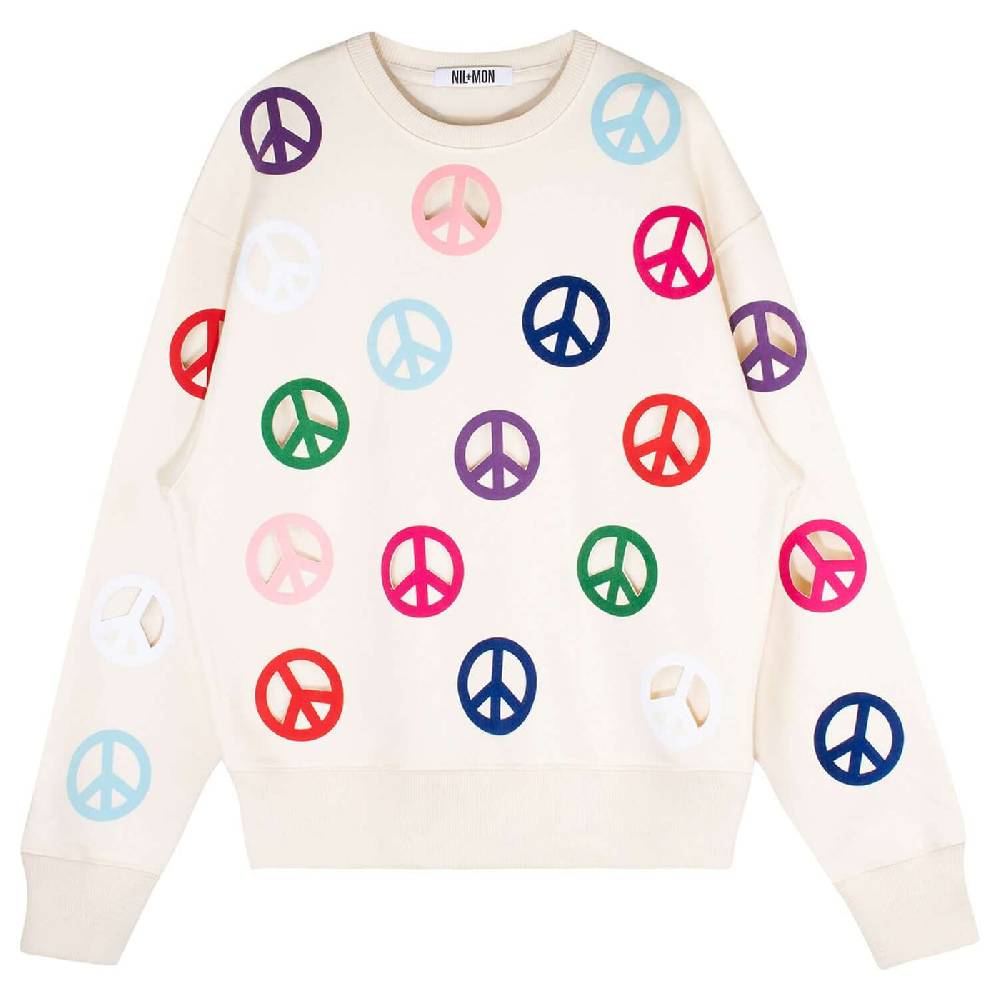 NIL+MON Oversize Sweat "Peace" im Angebot