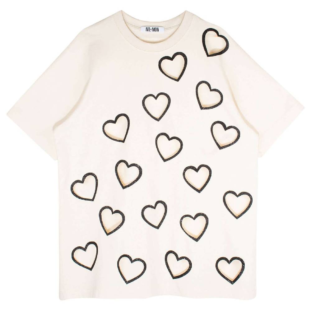NIL+MON Oversize Tee "Flying Hearts" Online