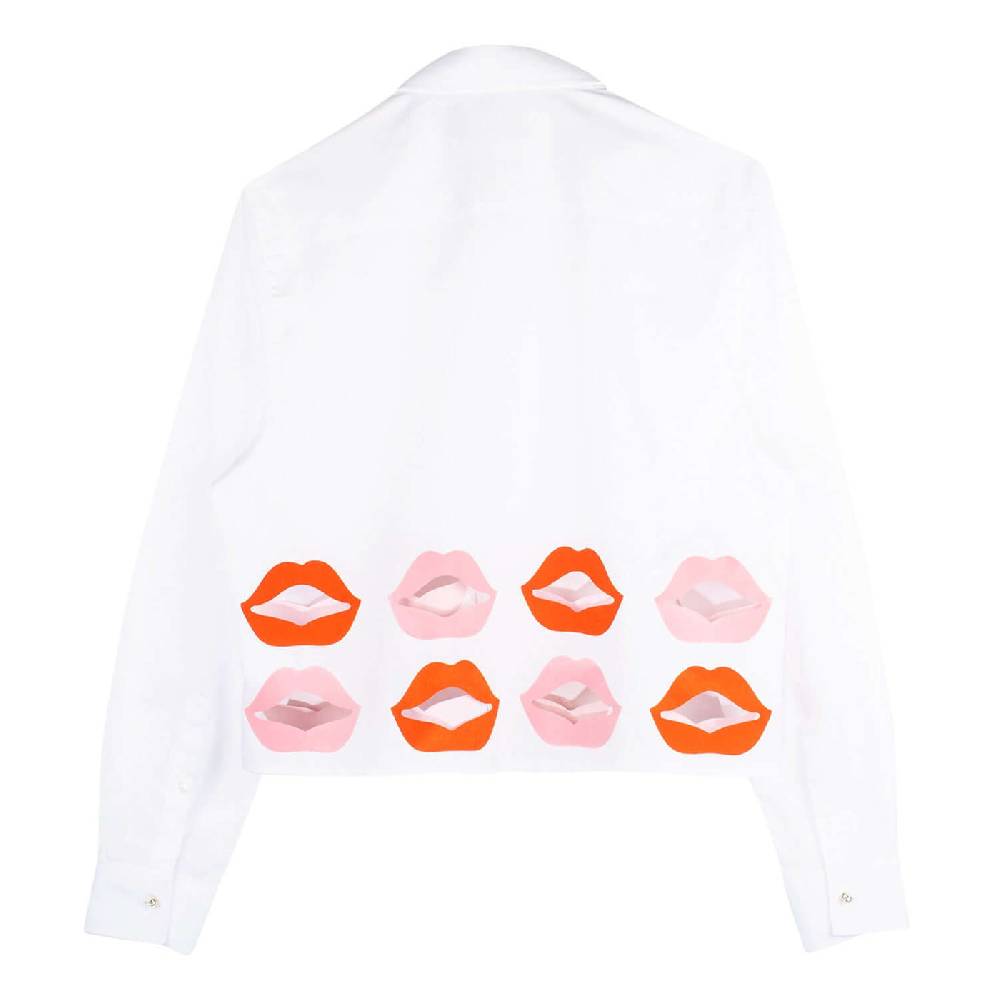 NIL+MON Crop Shirt "Lips" Outlet