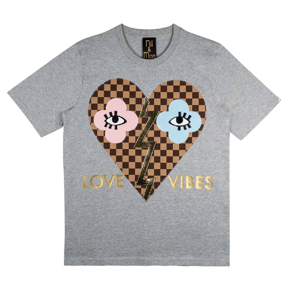 NIL+MON T-Shirt "Love Vibes" Blitzverkäufe