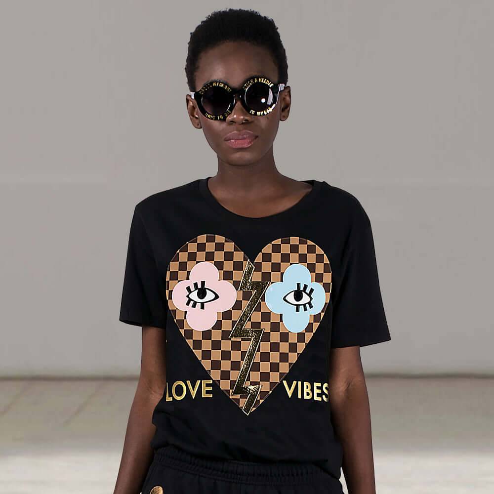 NIL+MON T-Shirt "Love Vibes" Blitzverkäufe