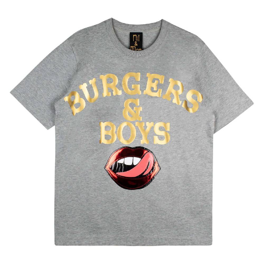 NIL+MON Oversize Tee "Boys & B." Günstiger Verkauf