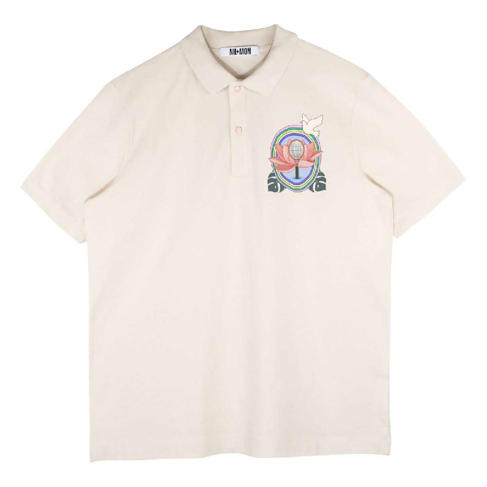 NIL+MON Polo Shirt "Dove" Outlet