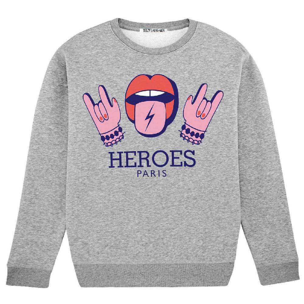 NIL+MON Sweatshirt "TZ Heroes Lips" Fabrikverkauf