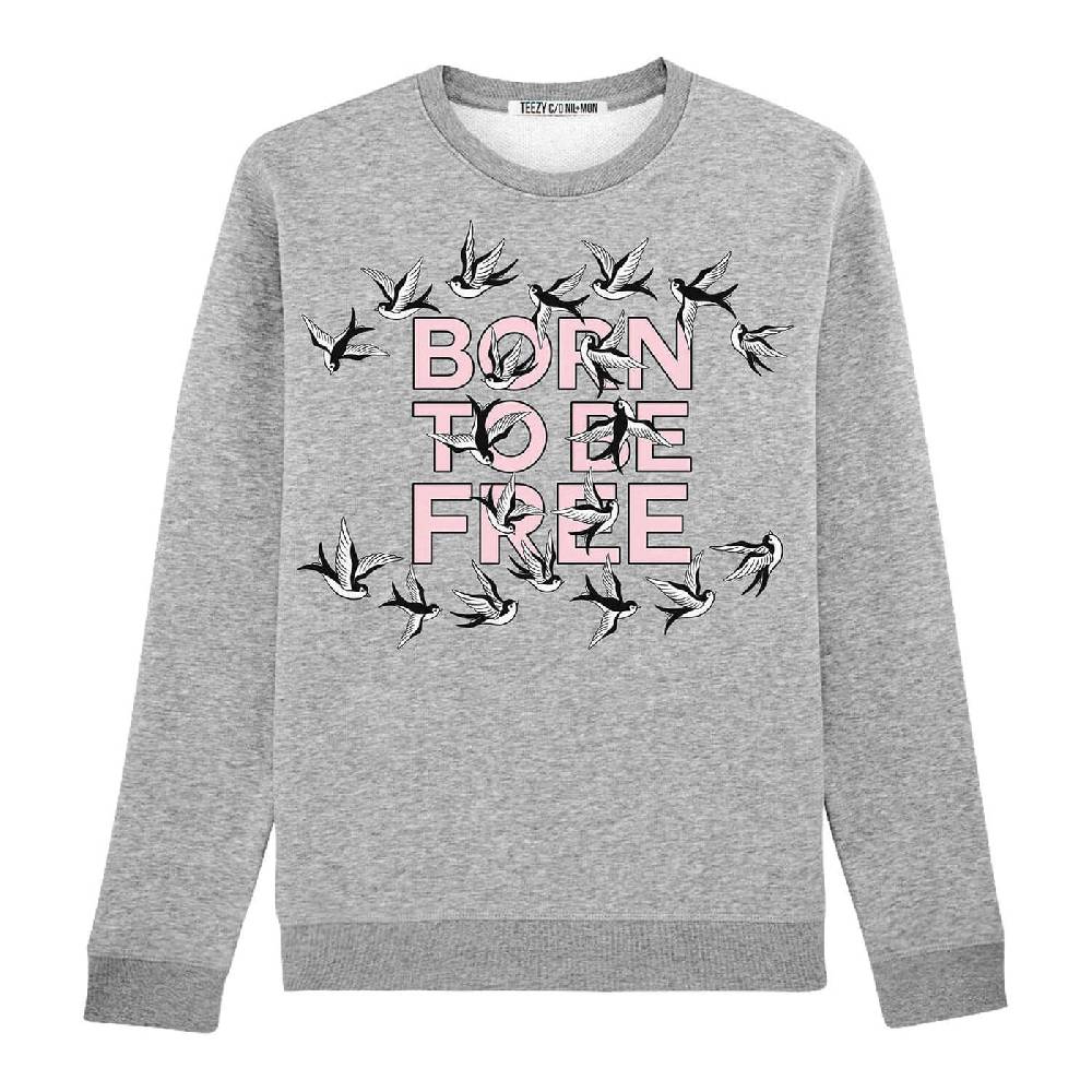 NIL+MON Sweatshirt "TZ Free Rose" im Angebot
