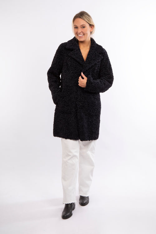 Petite M. Blazermantel Lammy in Dunkel Blau Outlet