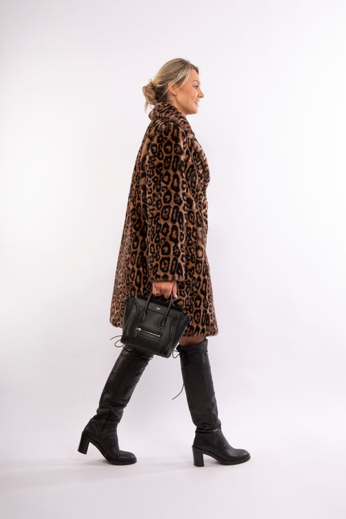 Petite M. Blazermantel mit Leopardenmuster Auslauf