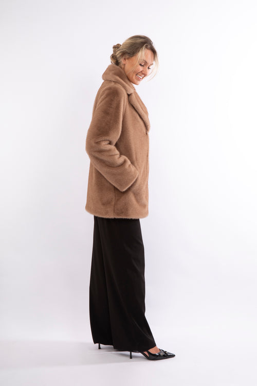 Petite M. Kunstfell Jacke Braun Verkauf