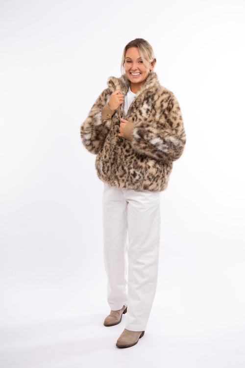 Petite M. Kunstpelz Blouson mit Tiger-Print Hotsell