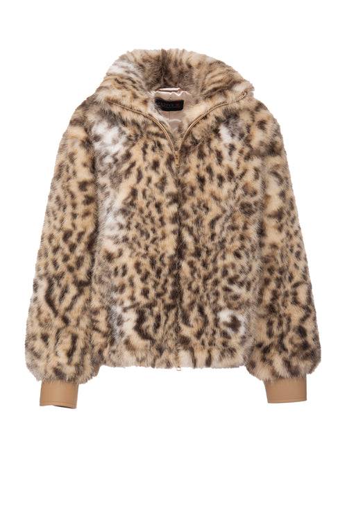 Petite M. Kunstpelz Blouson mit Tiger-Print Hotsell