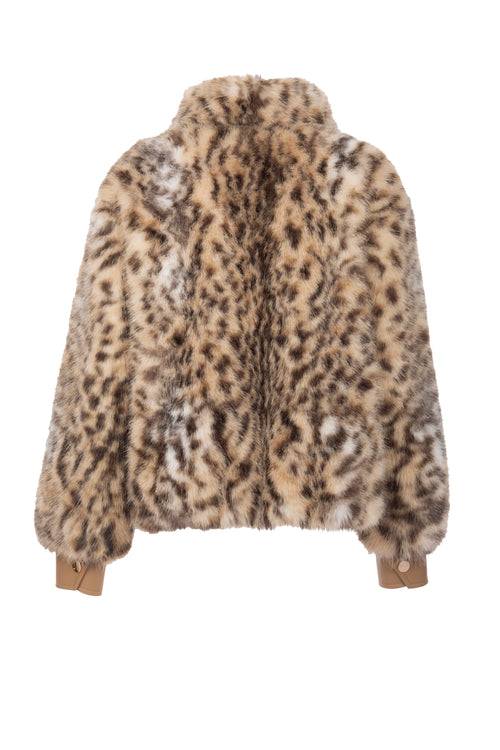 Petite M. Kunstpelz Blouson mit Tiger-Print Hotsell