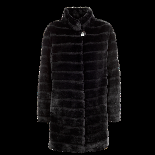 Petite M. Leichte Kunstfell Jacke Schwarz Fabrikverkauf