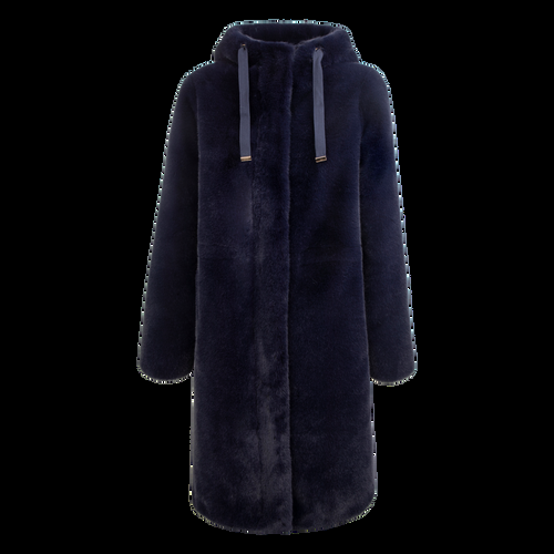 Petite M. Kunstpelz Parka Dunkelblau Fabrikverkauf