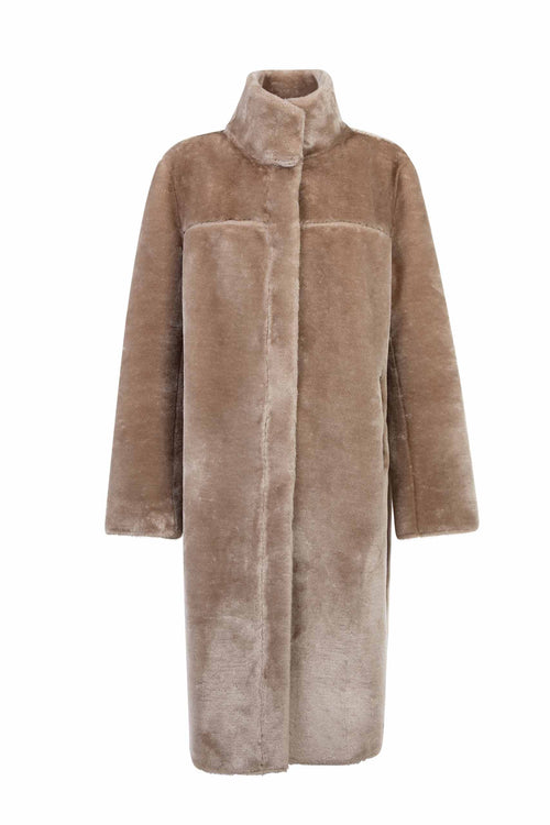 Petite M. Lammfellmantel Imitat Creme Günstiger Verkauf