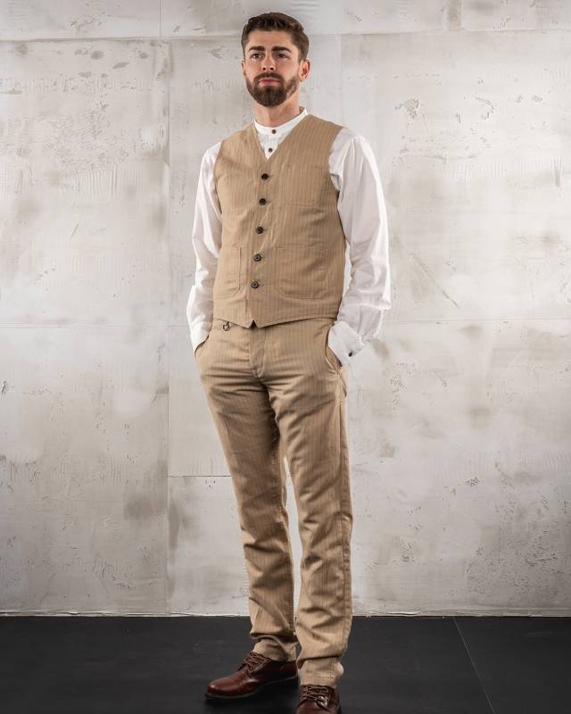 Pike Brothers 1947 Harvester Trousers Chicago sand Auslauf
