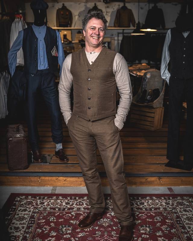 Pike Brothers 1947 Harvester Trousers Raymond brown Verkauf