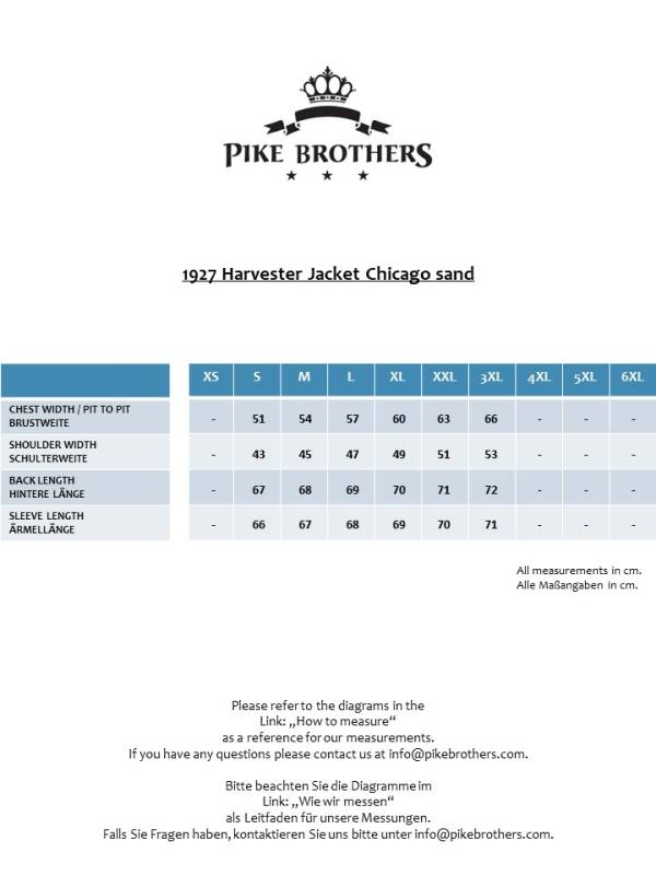 Pike Brothers 1927 Harvester Jacket Chicago sand Günstiger Verkauf