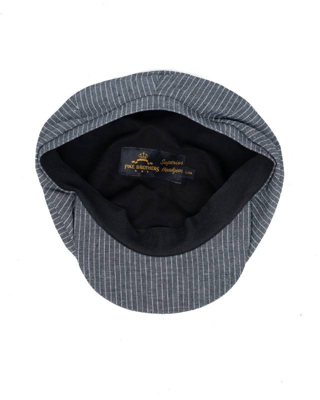 Pike Brothers 1928 Newsboy Cap grey striped linen Meist gekauft