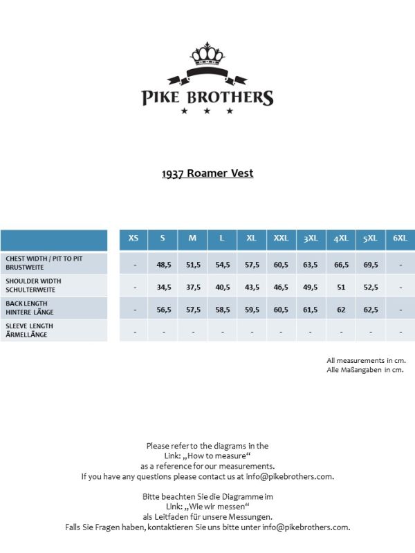 Pike Brothers 1937 Roamer Vest Alameda