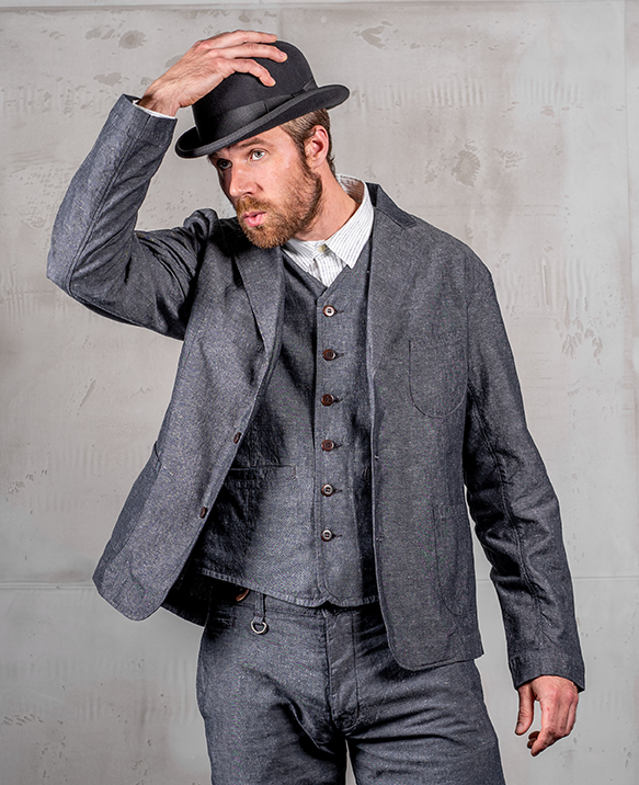 Pike Brothers 1927 Harvester Jacket smoke grey im Angebot