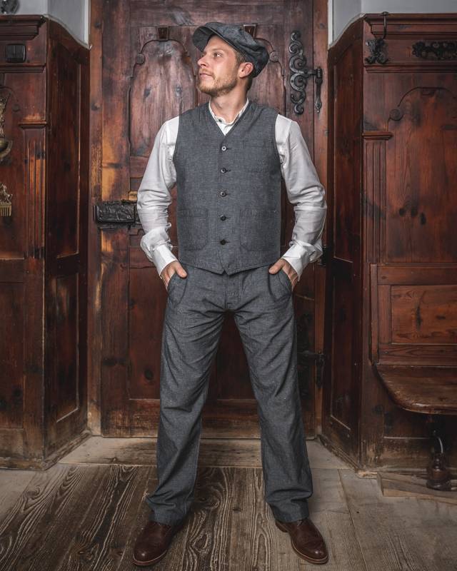 Pike Brothers 1937 Roamer Vest smoke grey Günstiger Verkauf