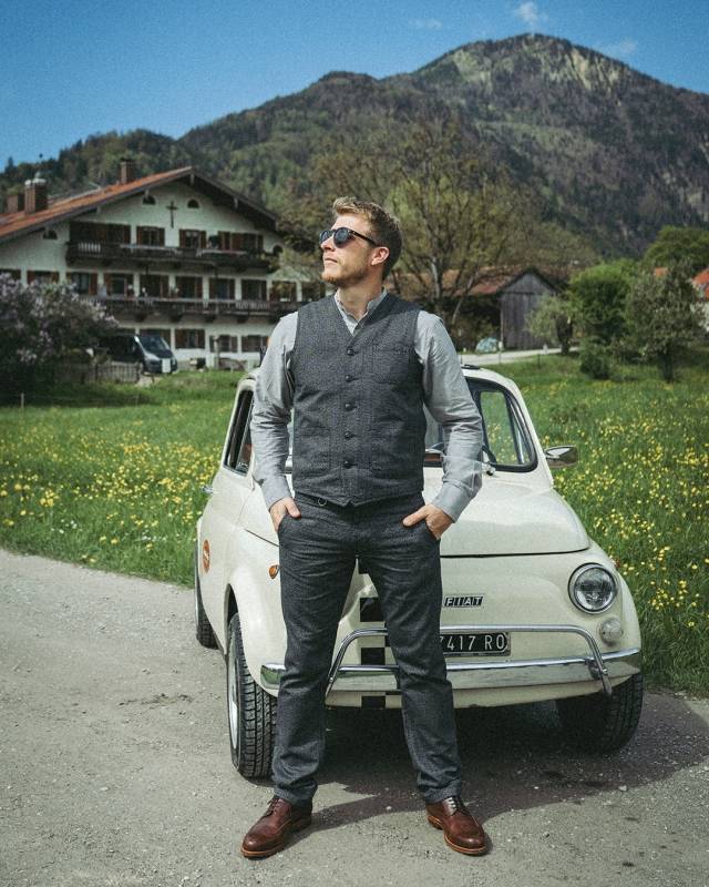 Pike Brothers 1937 Roamer Vest French asphalt Fabrikverkauf