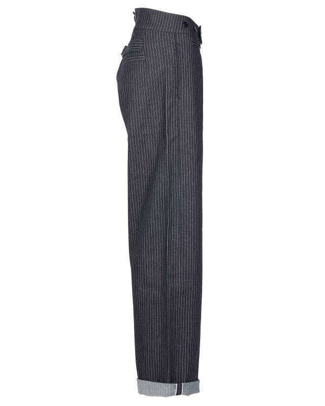Pike Brothers 1905 Hauler Pant blue wabash Günstiger Verkauf