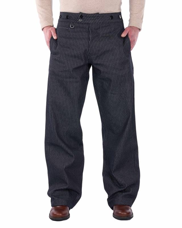 Pike Brothers 1905 Hauler Pant blue wabash Günstiger Verkauf