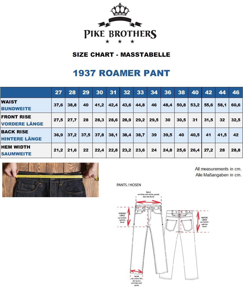 Pike Brothers 1937 Roamer Pant 11oz metal Blitzverkäufe
