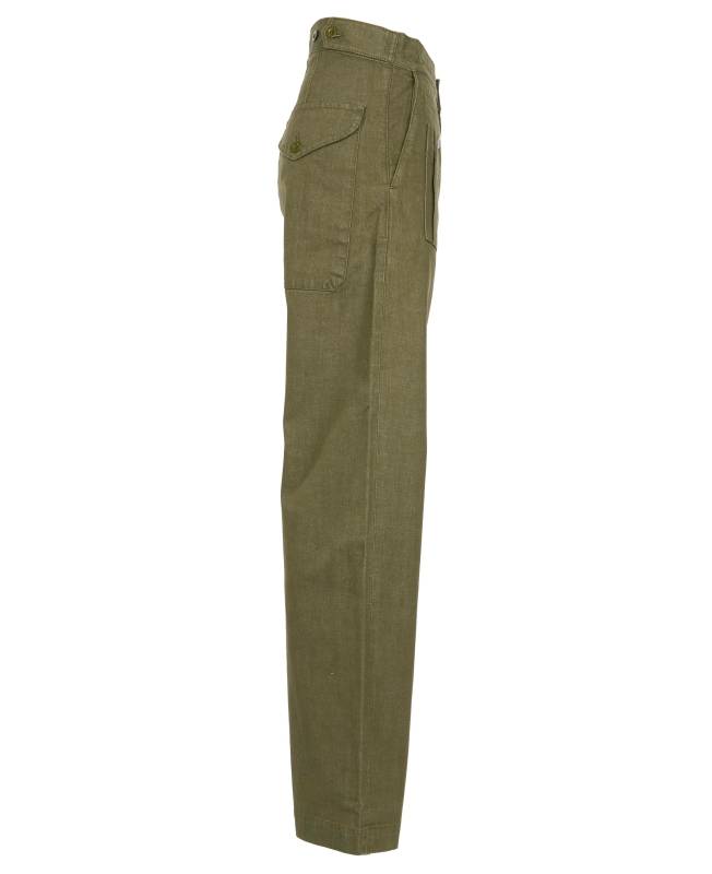 Pike Brothers 1952 Pattern Trousers olive selvage im Angebot
