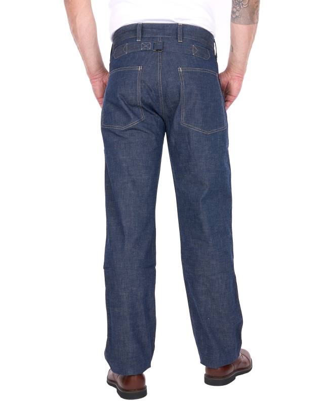 Pike Brothers 1940 Army Denim Trousers indigo Günstiger Verkauf