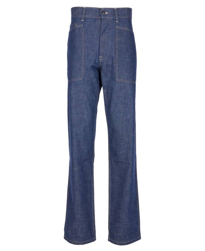 Pike Brothers 1940 Army Denim Trousers indigo Günstiger Verkauf
