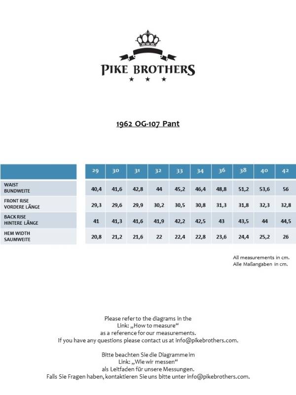Pike Brothers 1962 OG-107 Short olive Fabrikverkauf