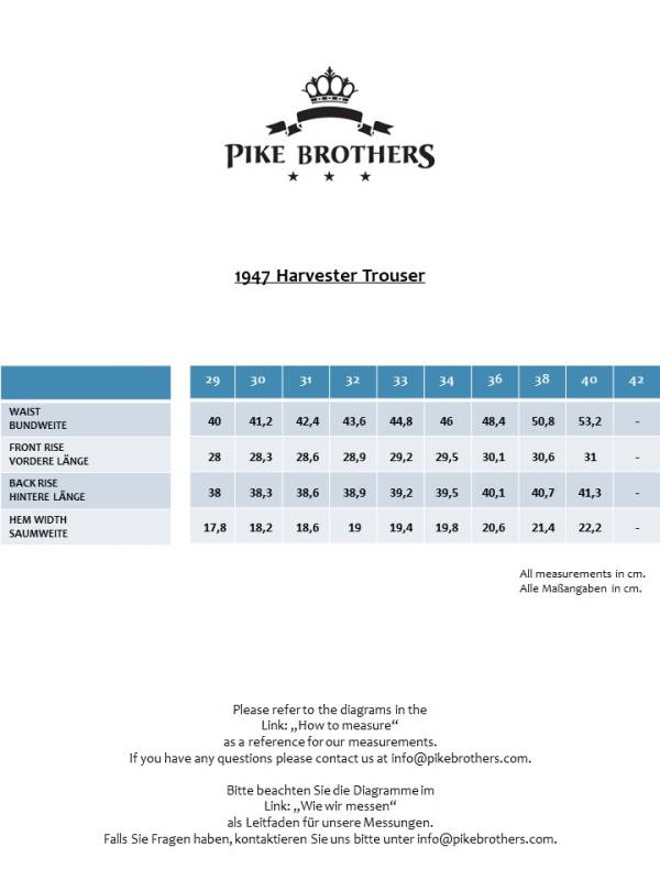 Pike Brothers 1947 Harvester Trousers Chicago sand Günstiger Verkauf