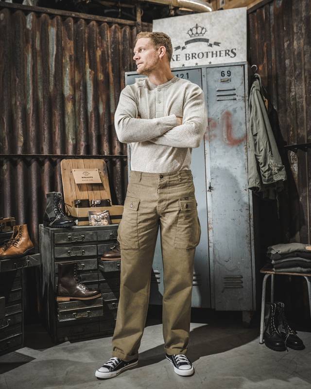 Pike Brothers 1944 Monkey Pant olive Günstiger Verkauf